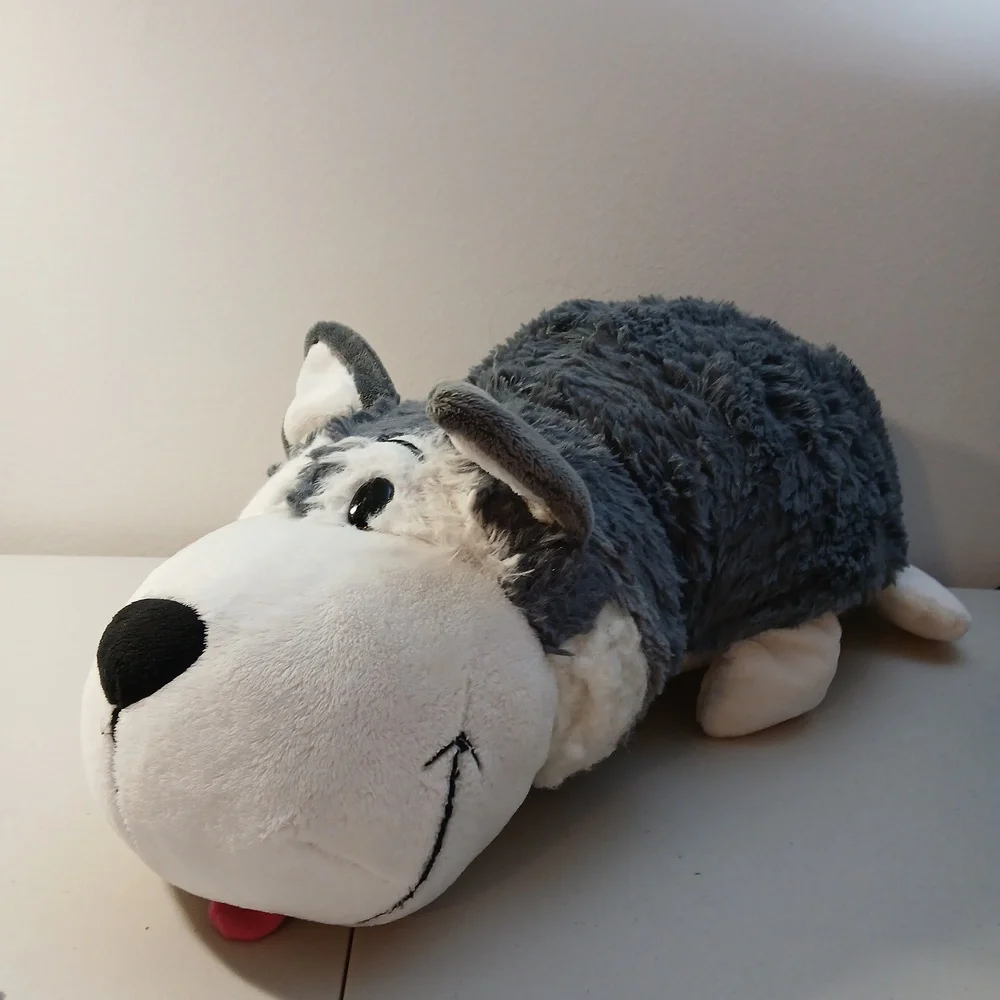 Flipazoo Poppi Polar Bear Asher Husky Dog Reversible Stuffed Plush Animal Doll
